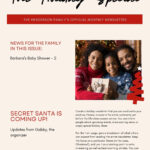 Free Custom Printable Christmas Newsletter Templates | Canva With Christmas Newsletter Templates