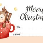 Free Custom Printable Christmas Tag Templates | Canva For Christmas Tag Templates