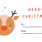 Free Custom Printable Christmas Tag Templates | Canva Throughout Christmas Name Tag Templates