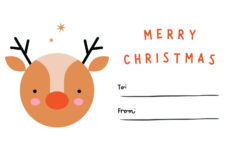 Free Custom Printable Christmas Tag Templates | Canva throughout Christmas Name Tag Templates