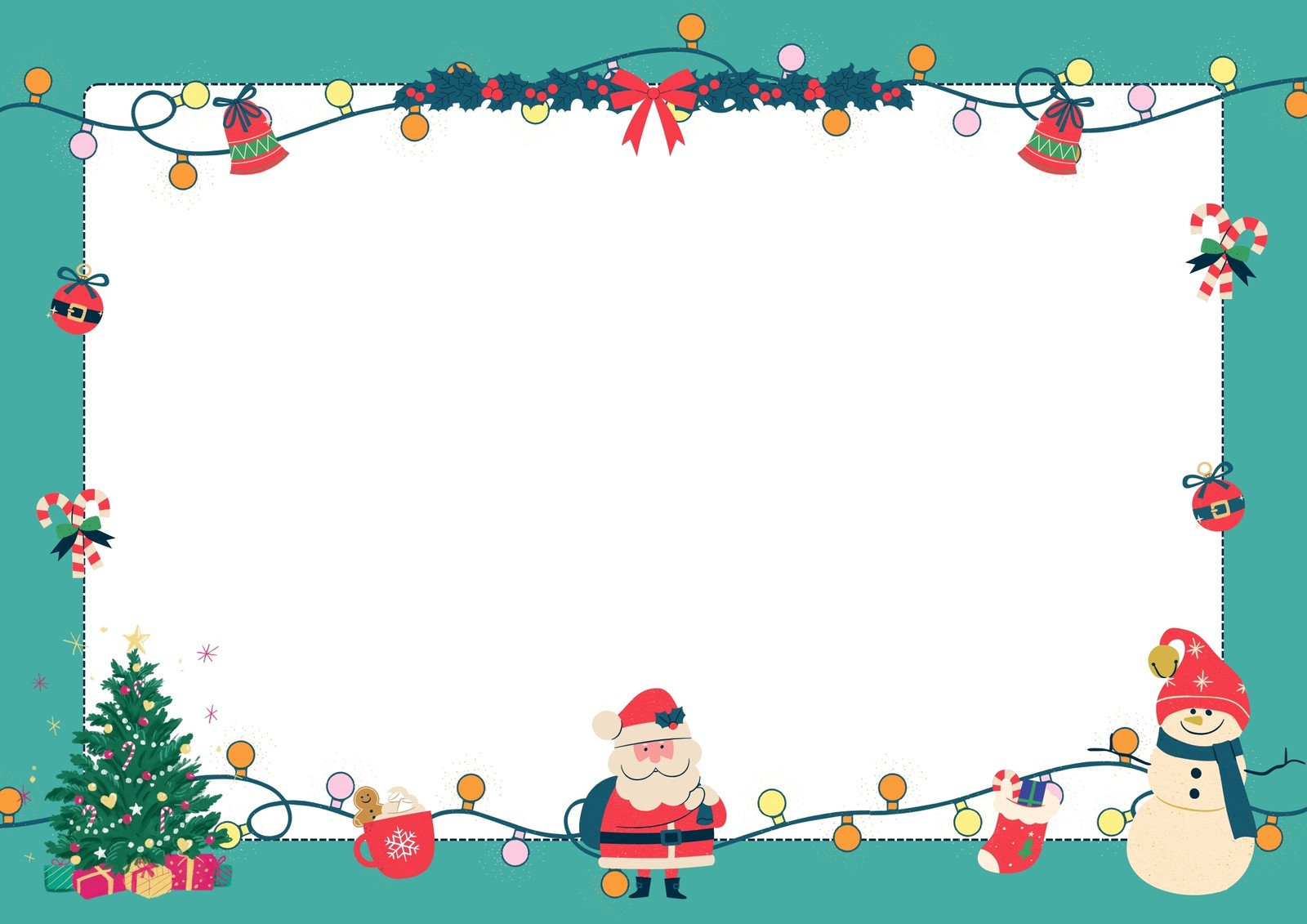 Free Customizable Christmas Page Border Templates | Canva for Christmas Border Templates