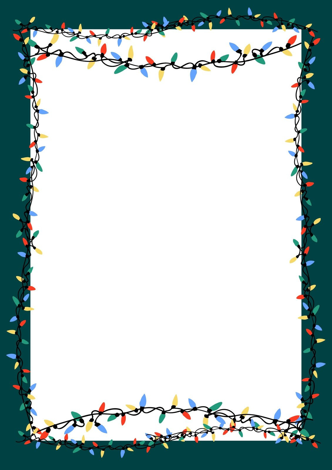 Free Customizable Christmas Page Border Templates | Canva in Free Christmas Border Templates