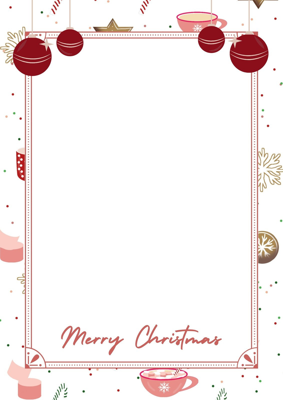 Free Customizable Christmas Page Border Templates | Canva in Free Templates Christmas Borders