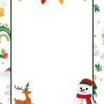 Free Customizable Christmas Page Border Templates | Canva Intended For Free Christmas Border Templates