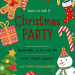 Free Customizable Winter Party Invitation Templates | Canva Within Templates For Christmas Party Invitation