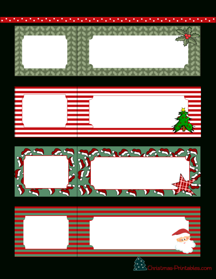 Christmas Address Labels Templates