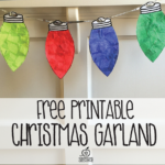 Free Printable Christmas Light Garland Craft For Kids {Free Intended For Christmas Lights Templates