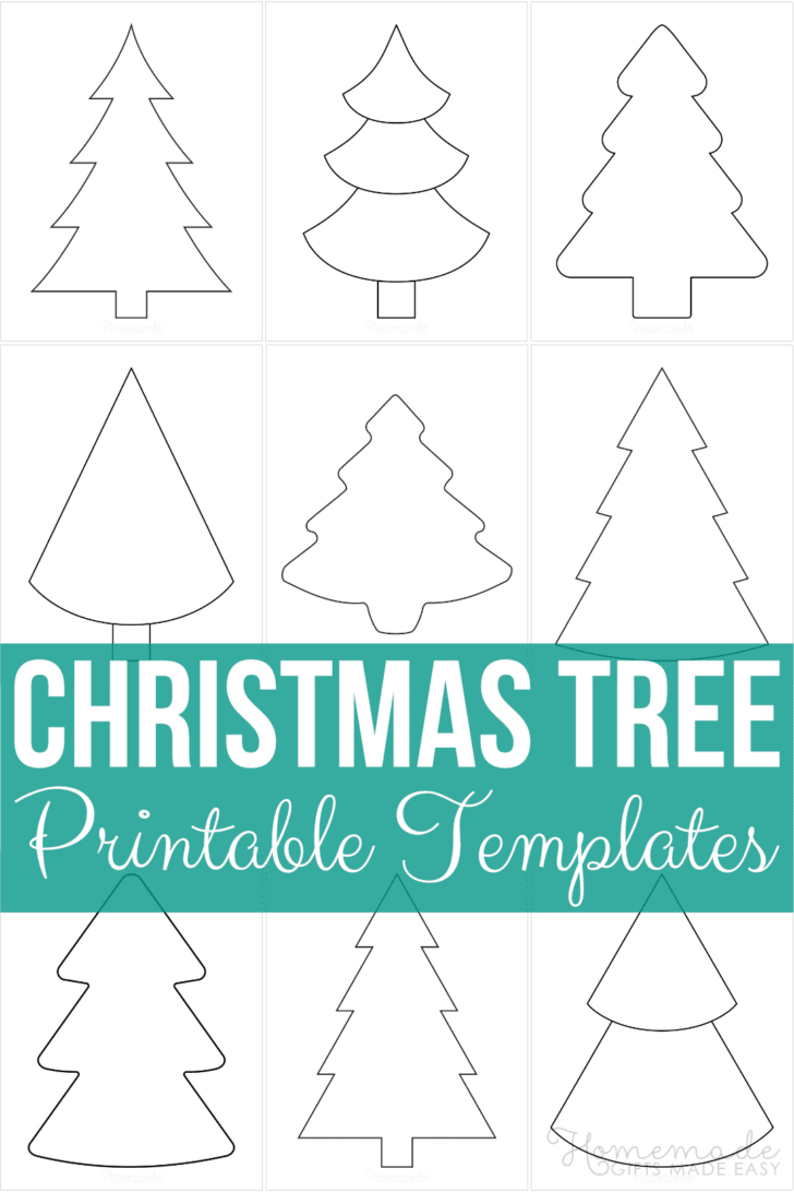 Christmas Tree Templates to Print