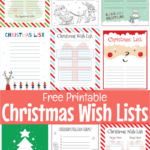 Free Printable Christmas Wish List Templates In Christmas List Templates Printable Free