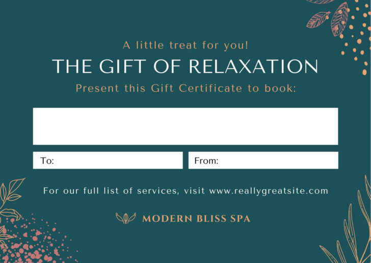 Christmas Present Gift Certificate Templates