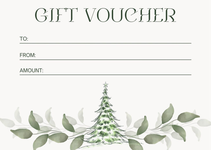 Templates Gift Certificate Christmas