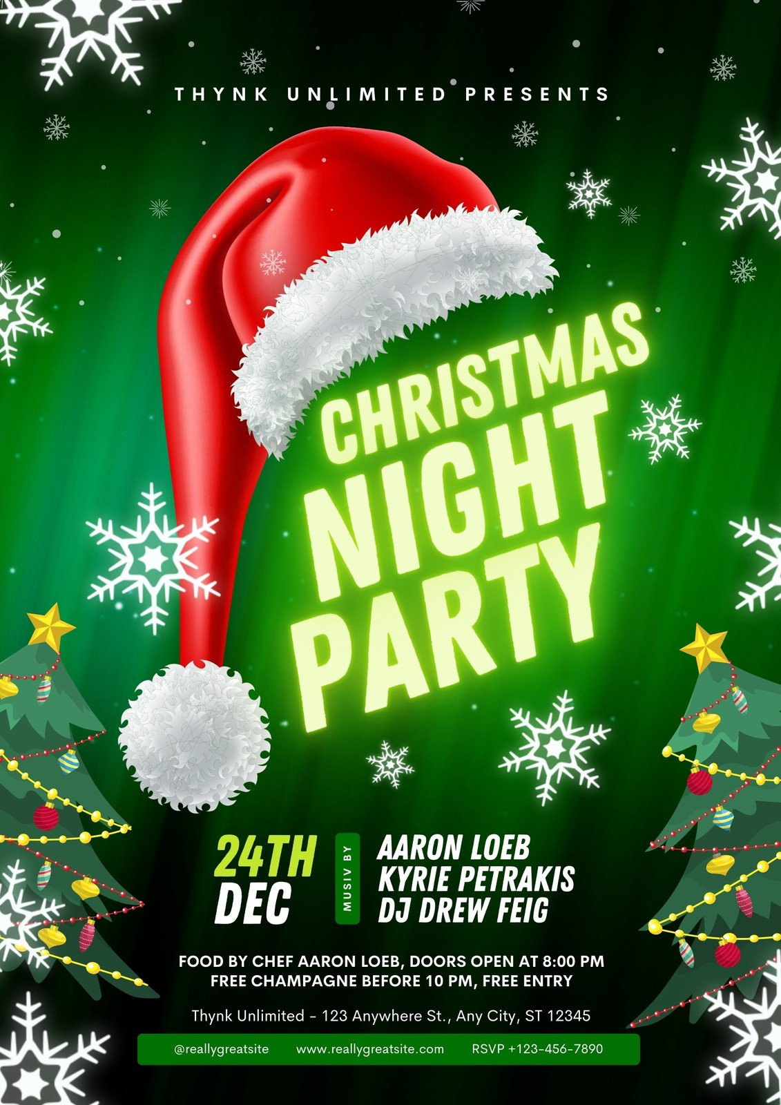 Free, Printable, Customizable Christmas Flyer Templates | Canva in Christmas Party Templates Flyer