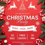 Free, Printable, Customizable Christmas Flyer Templates | Canva In Flyer Templates Free Christmas