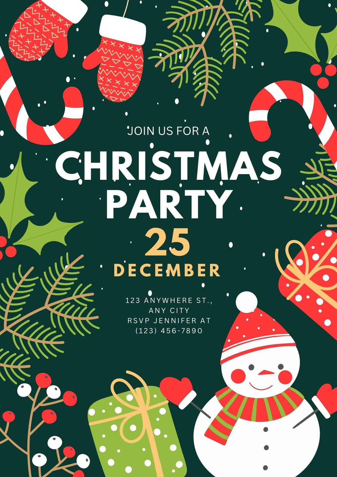 Free, Printable, Customizable Christmas Flyer Templates | Canva throughout Free Christmas Flyer Templates