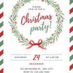 Free, Printable, Customizable Christmas Invitation Templates | Canva For Christmas Invite Templates Free