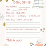 Free Printable Santa Letter Templates You Can Customize | Canva For Christmas Letter To Santa Templates