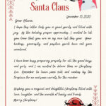 Free Printable Santa Letter Templates You Can Customize | Canva Throughout From Father Christmas Letter Templates