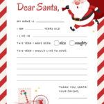 Free Printable Santa Letter Templates You Can Customize | Canva Within Father Christmas Templates Print