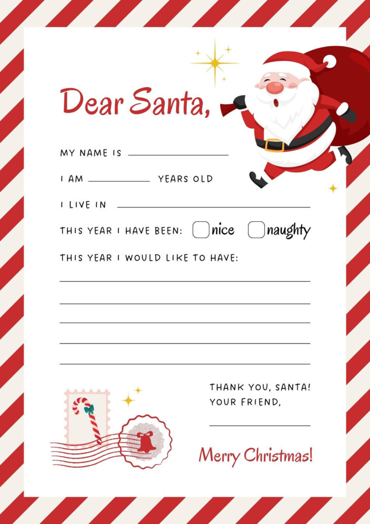 Father Christmas Templates Print