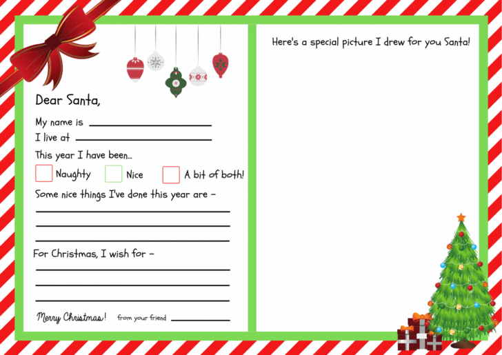 Father Christmas Letter Templates