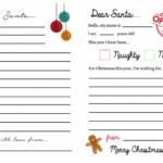 Letters To Santa Templates {Free Printables}   Super Busy Mum Regarding Christmas Letter To Santa Templates