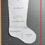 Minimalist Christmas Tree Stocking — Juniperus Threadworks Inside Templates Christmas Stocking Pattern