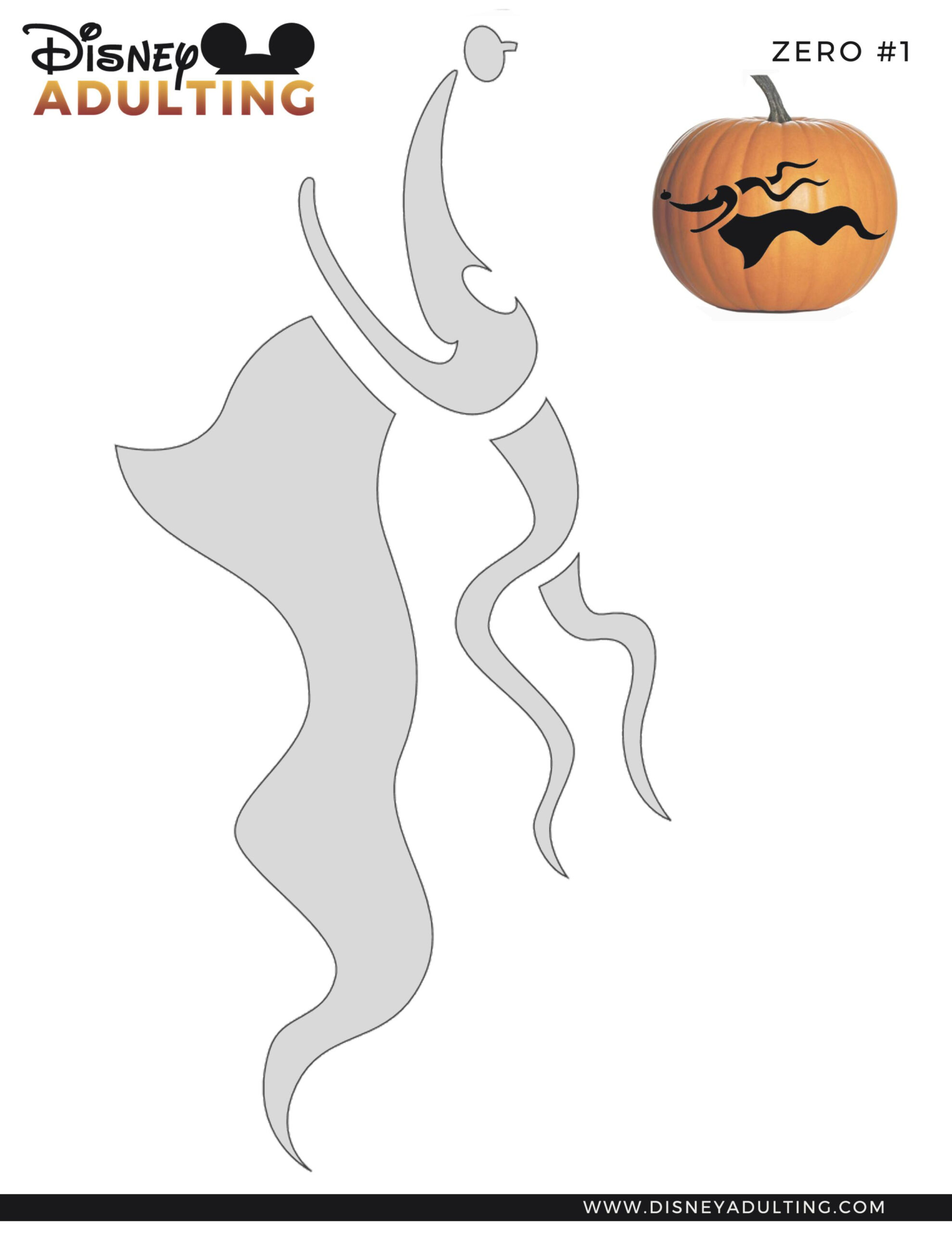 Nightmare Before Christmas: Zero (Pumpkin Stencil - Pumpkin with regard to Nightmare Before Christmas Pumpkin Carving Templates