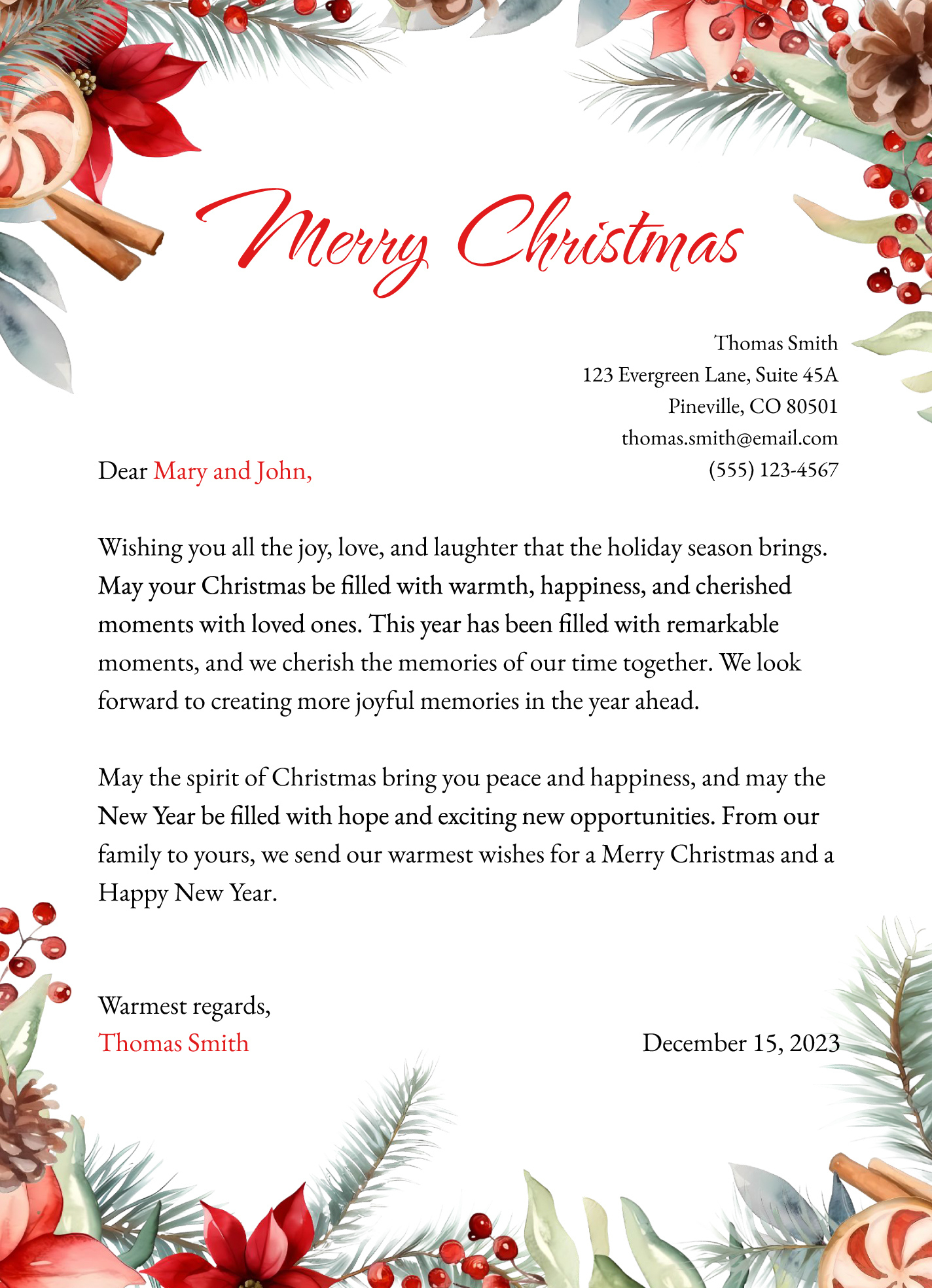 Printable Christmas Letterhead Free Google Docs Template - Gdoc.io with regard to Christmas Letterhead Templates