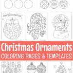 Printable Christmas Ornaments, Coloring Pages, & Blank Templates Regarding Christmas Ornament Templates