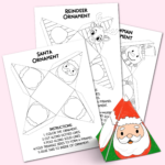 Printable Christmas Ornaments   Kara Creates Intended For Christmas Craft Templates