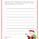 Printable: Kids Wish List Letter To Santa Regarding Father Christmas List Templates