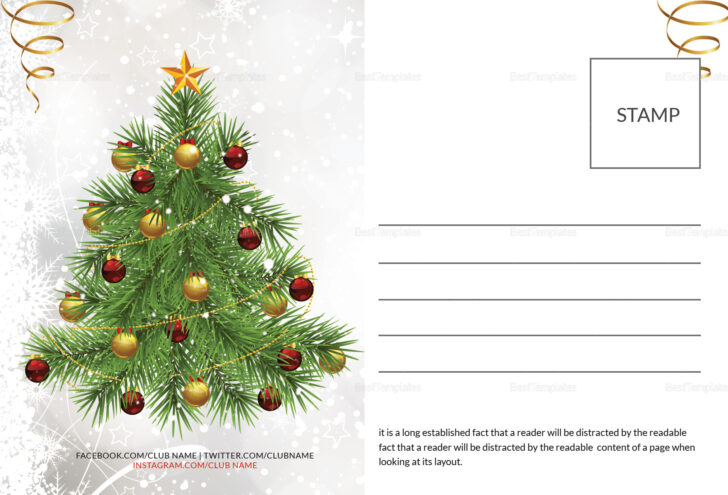 Christmas Postcard Templates