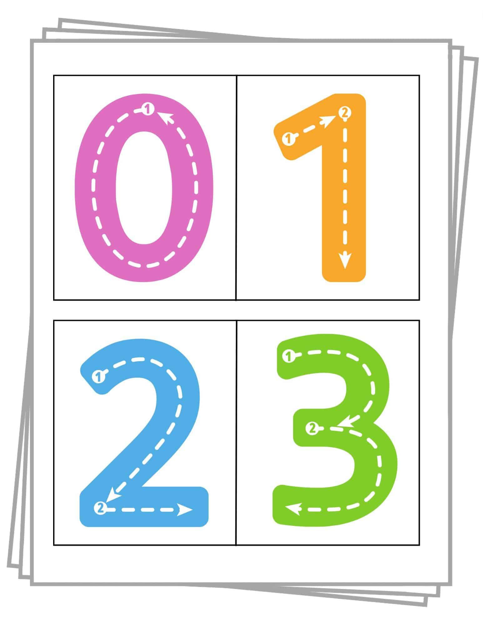 0-10 Printable Numbers (Free Templates In All Sizes) in Free Printable 6 Inch Number Template