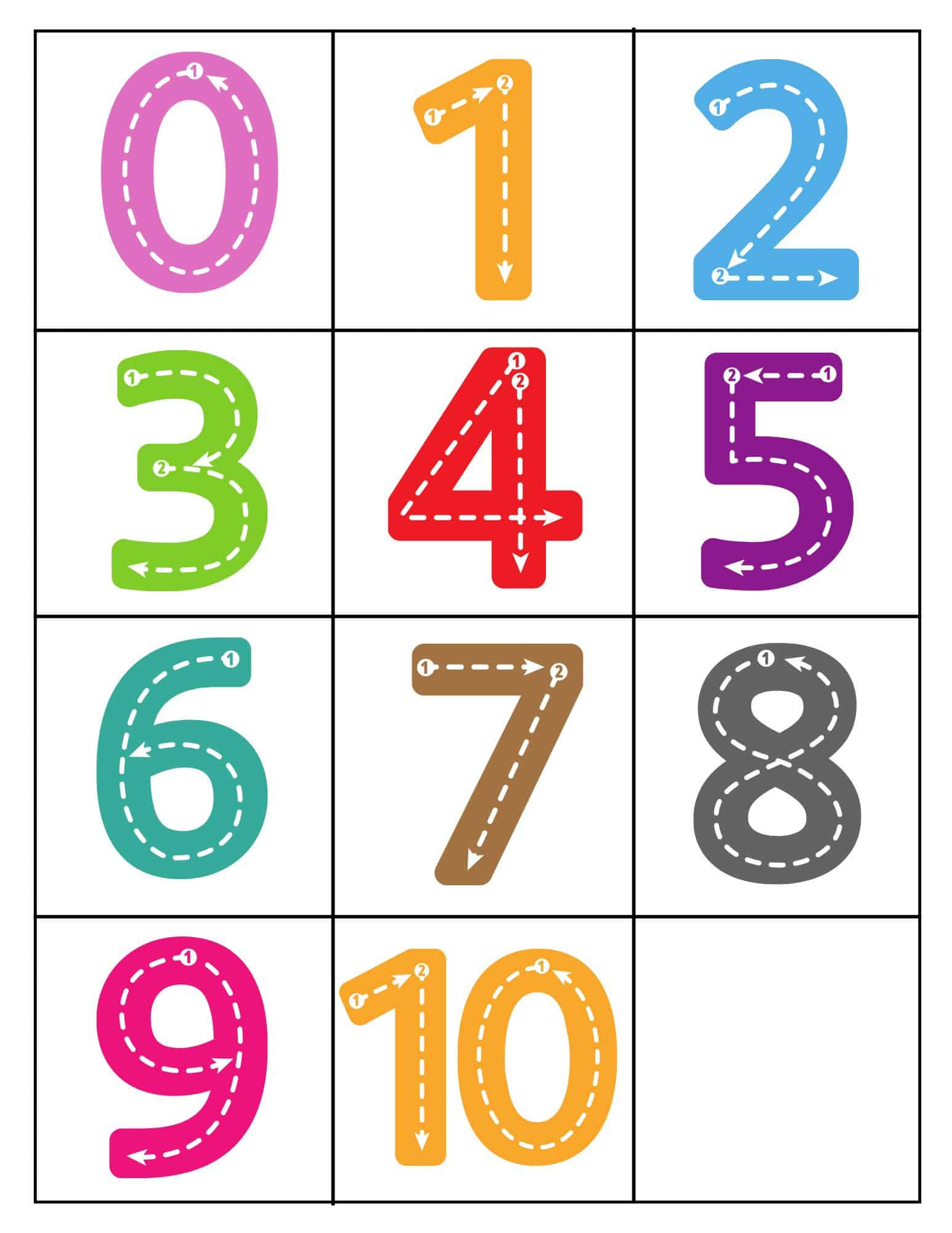 0-10 Printable Numbers (Free Templates In All Sizes) intended for Free Printable 6 Inch Number Template