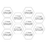 1 1/4" Hexagon | Free Templates For Free Printable English Paper Piecing Template