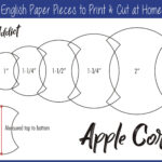 1   2" Print At Home Apple Core Shapes For English Paper Piecing | Epp |  Pieces | Dowloadable | Download | Templates | A4 & Letter Throughout Free Printable Apple Core Quilt Template