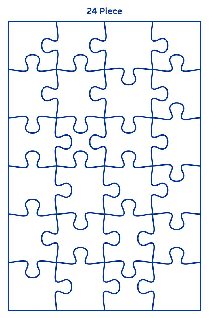 10 Best 9 Piece Jigsaw Puzzle Template Printable within Free Printable Blank Puzzle Pieces Template