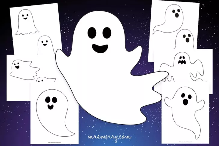 Free Printable Ghost Face Template