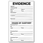 100   3½" X 6" Evidence Labels | Evident With Regard To Free Printable Evidence Label Template