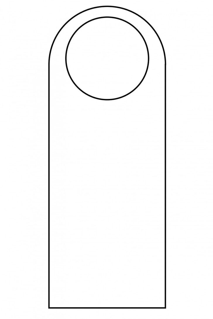 Free Printable Doorknob Hanger Template