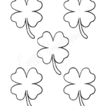 12 Cute Four Leaf Clover Printable Templates (Free!)   Cassie Intended For Free Printable Four Leaf Clover Template