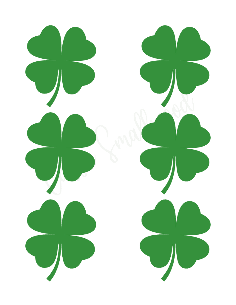 12 Cute Four Leaf Clover Printable Templates (Free!) - Cassie throughout Free Printable Four Leaf Clover Template