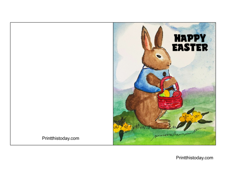 Free Printable Easter Cards Template