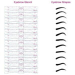12Pcs/Set Reusable Eyebrow Shaper Makeup Template Eyebrow Grooming Shaping  Stencil Kit Diy Eyebrow Template Eyebrow Shaping With Regard To Free Printable Eyebrow Shaping Template