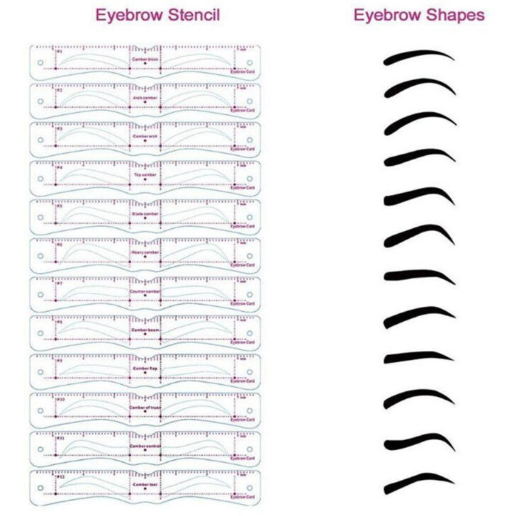 Free Printable Eyebrow Shaping Template