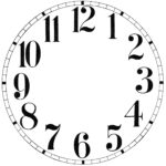 15 Clock Face Images   Print Your Own!   The Graphics Fairy Regarding Free Printable Clock Face Template