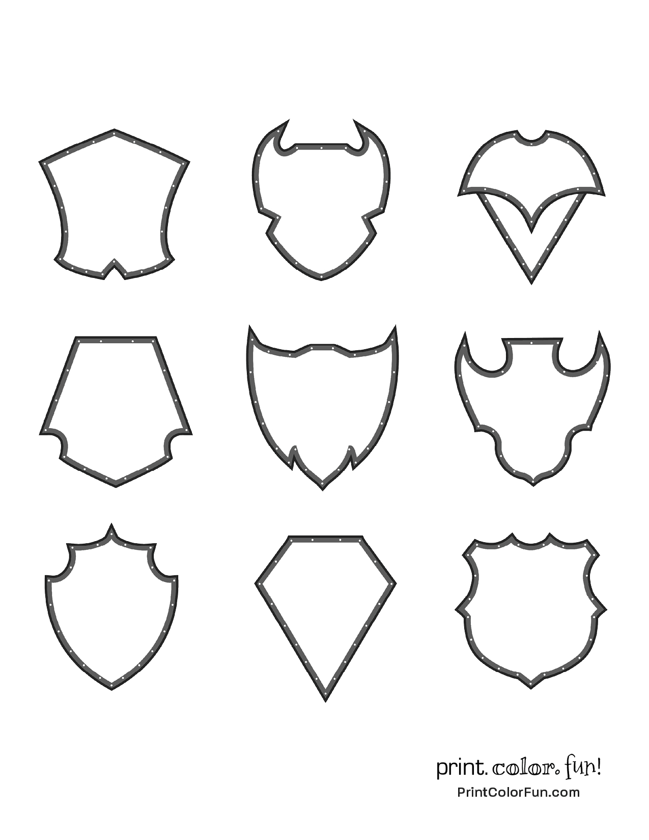 15 Coat Of Arms Template Pages: Discover Medieval Magic With These inside Free Printable Coat of Arms Template