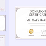 15 Donation Certificate Templates To Download Regarding Free Printable Donation Certificate Template
