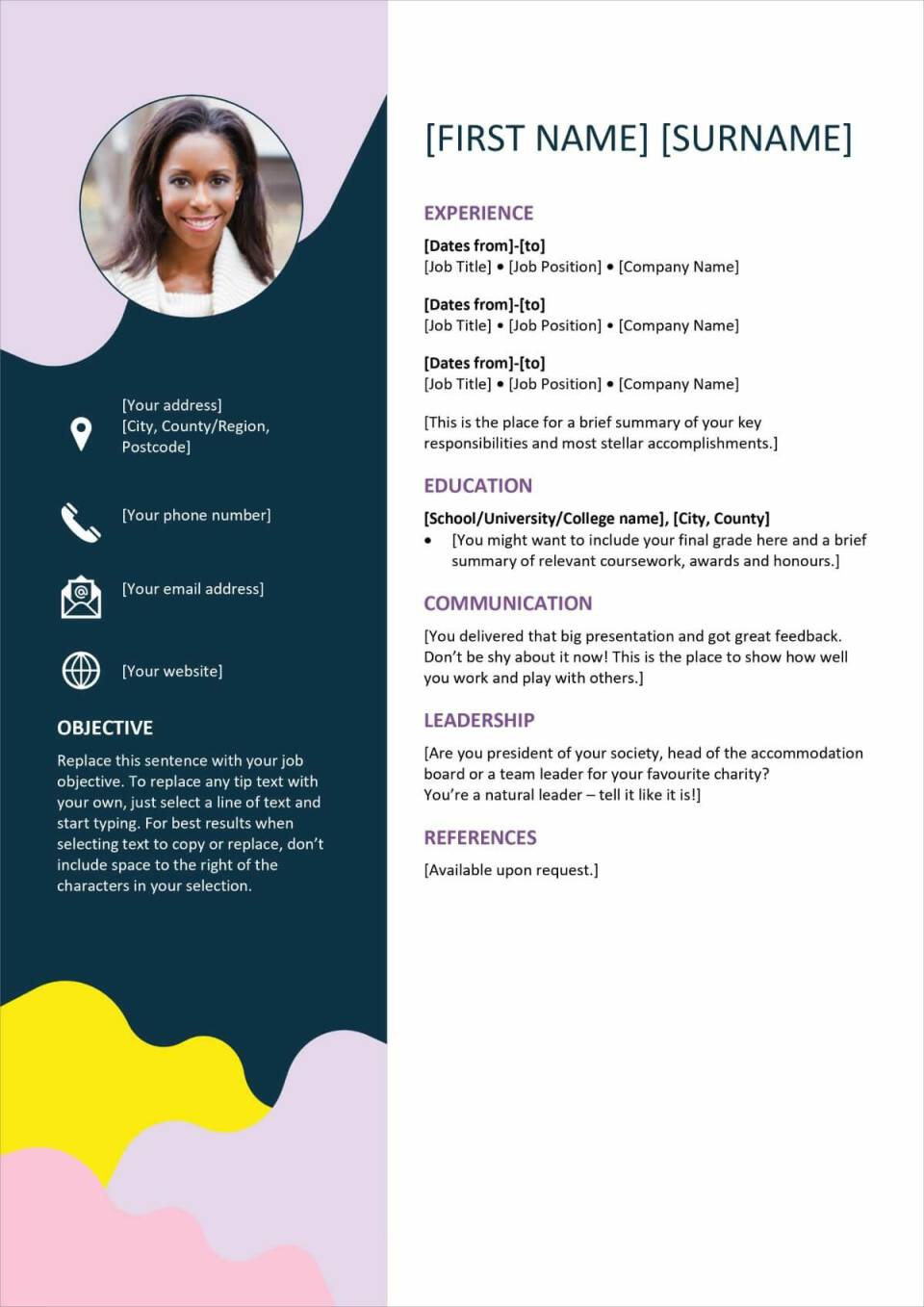 15+ Editable Cv Templates To Download with Free Printable Curriculum Vitae Template