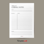 16 Printable Cornell Notes Templates [Word, Excel, Pdf] Regarding Free Printable Cornell Notes Template